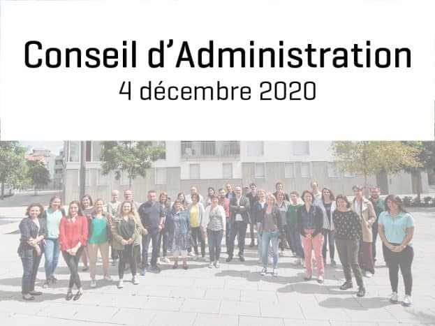 Conseil d'Administration 4 décembre 2020